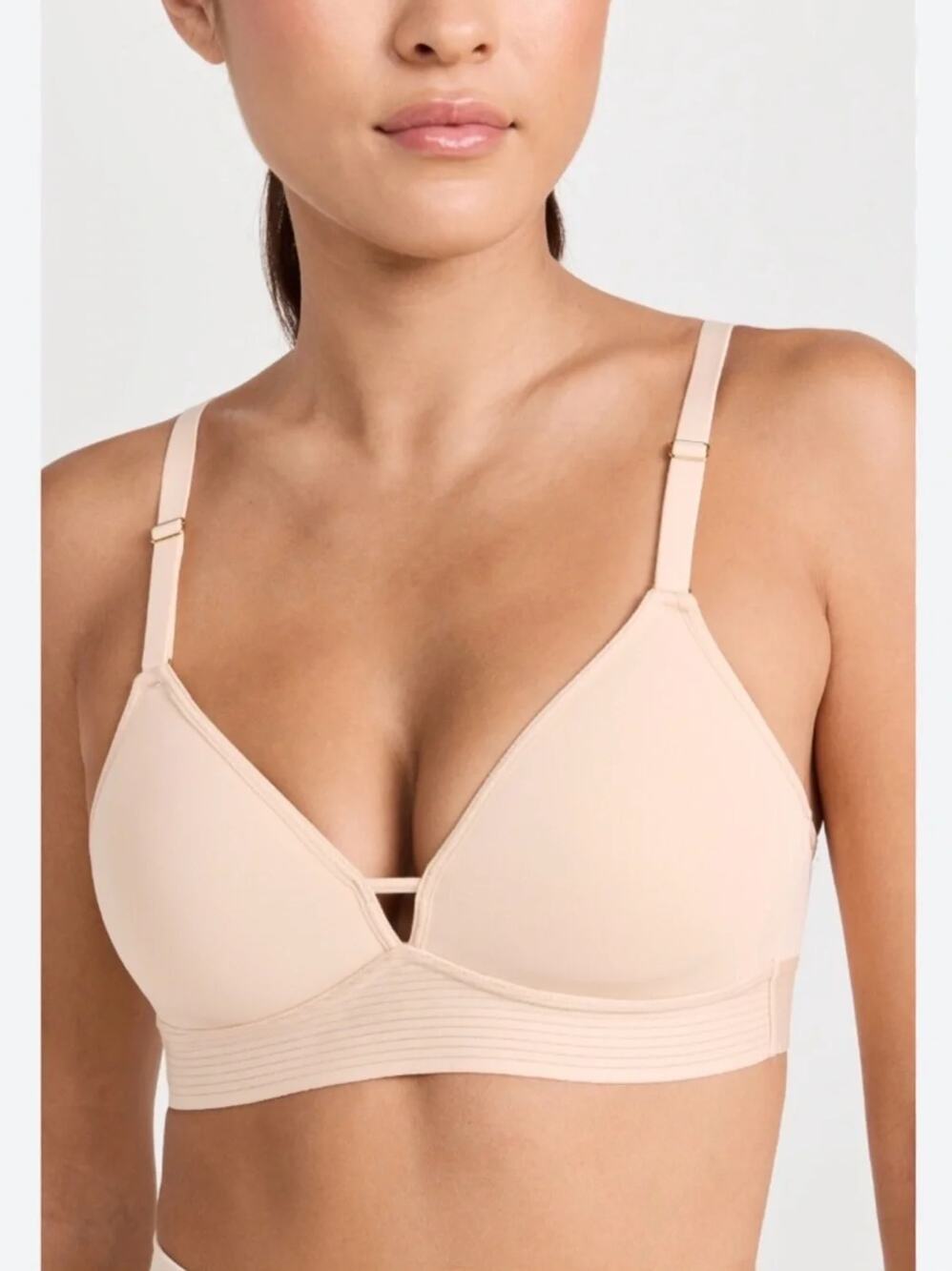 Lively The Spacer Bra Nude Beige Size 36D Wireless New without Tags